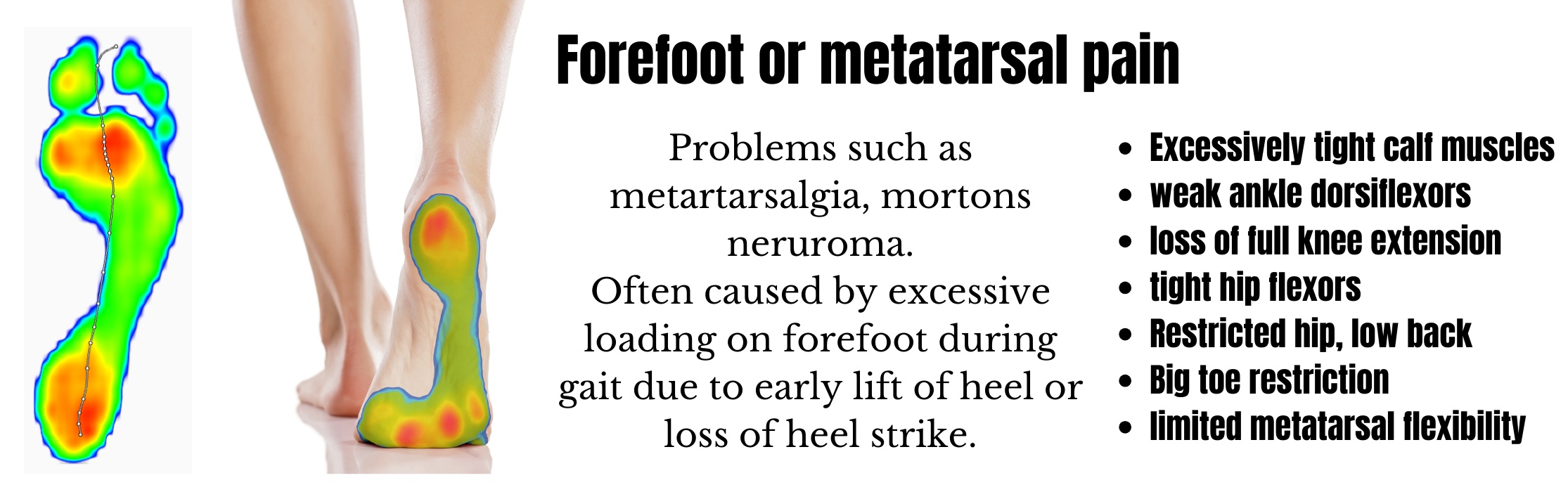 Forefoot or metatarsal pain
